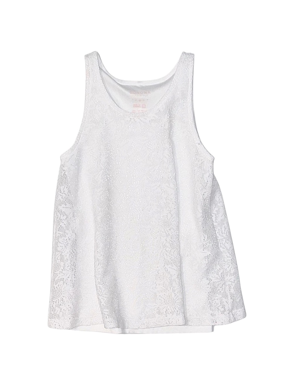 SONOMA Girl's White Layered Tank Top 6X